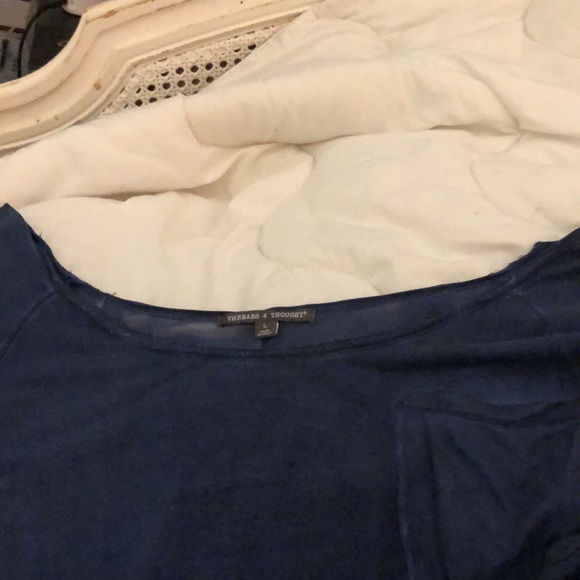 🎉 5/$25 NWOT Threads 4 Thought Navy Modal Tee - Picture 13 of 13